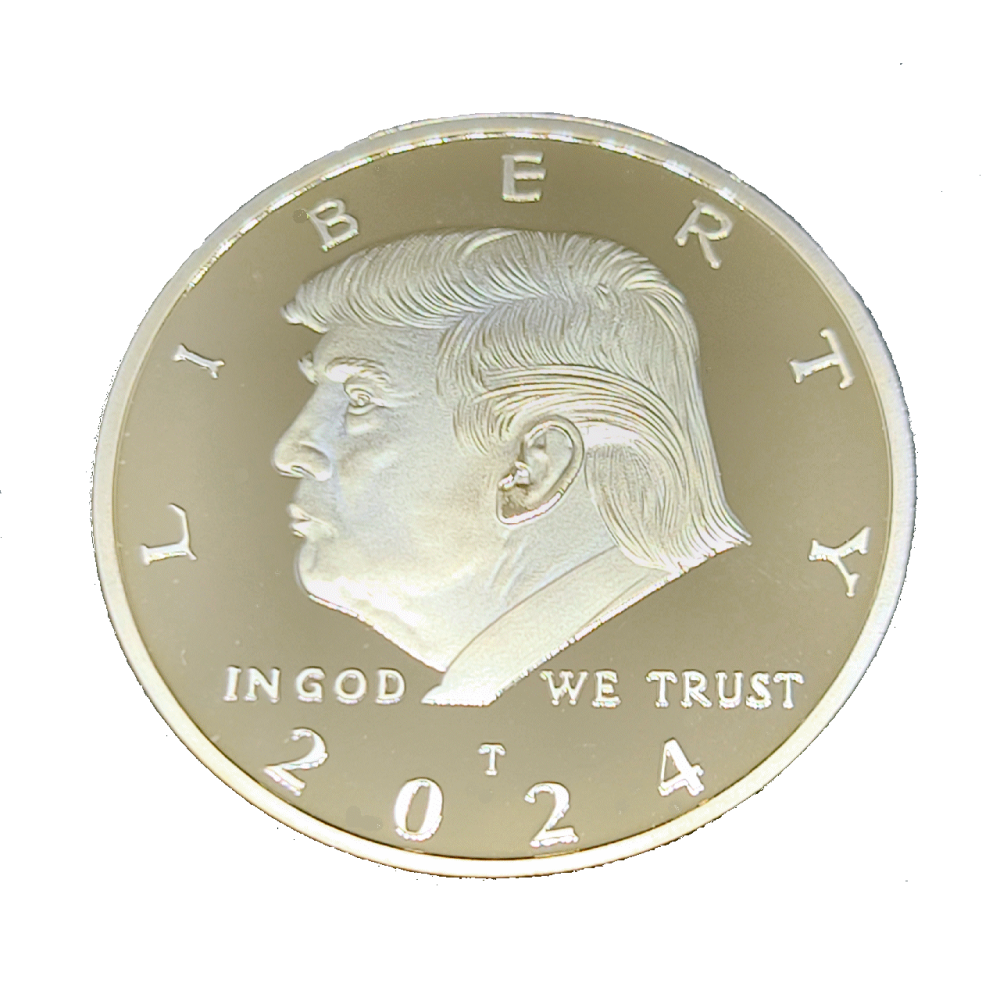 Trump 2024 Gold Liberty Challenge Coin